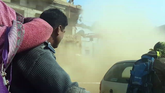 A lane of house bulldozed for Orange train ! Lahore