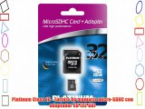 Platinum Class 10 - Tarjeta de memoria micro-SDHC con adaptador SD (32 GB)