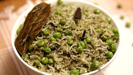 Peas Pulao | Matar Pulao – Veg Pulao Recipe | Divine Taste With Anushruti