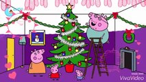 New Peppa Peppa pig Christmas / Christmas coloring Peppa / Peppa Pig coloring pages