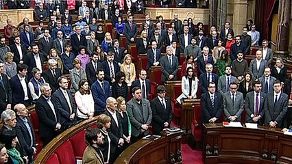 Corprenedor minut de silenci per Muriel Casals al parlament