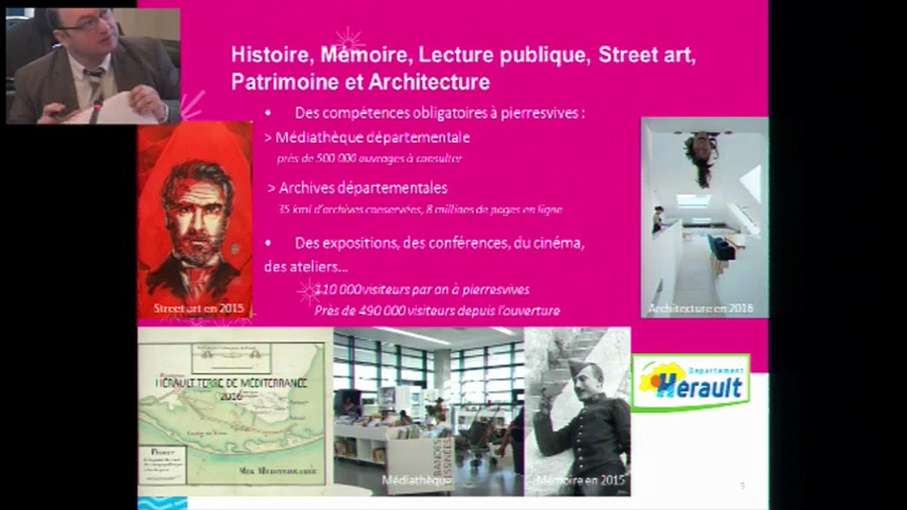 Session publique du Conseil départemental de l'Hérault (17 février 2016)