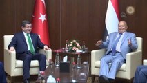 Davutoğlu, Yemen Cumhurbaşkanı Hadi ile Görüştü