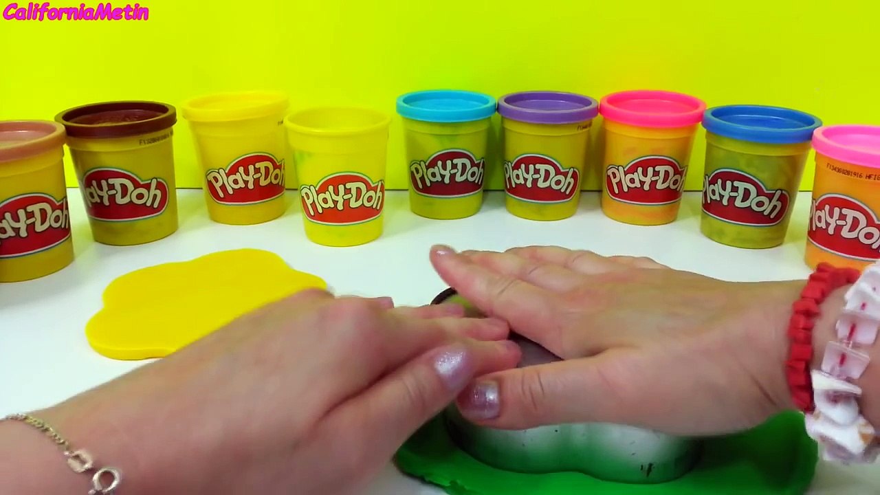 Play Doh Rainbow Happy Birthday Cake Mountain Dough