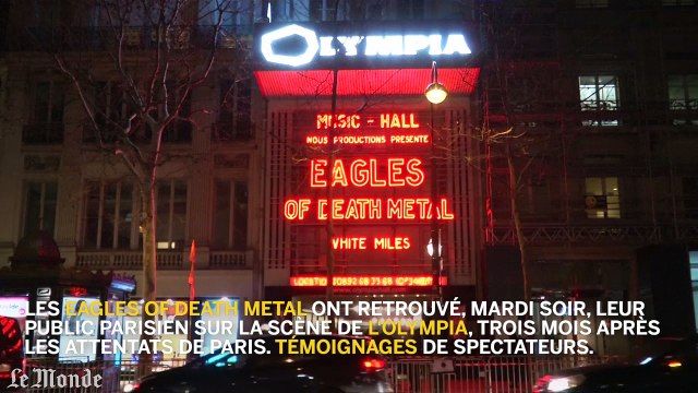 Concert des Eagles of Death Metal, témoignages de spectateurs