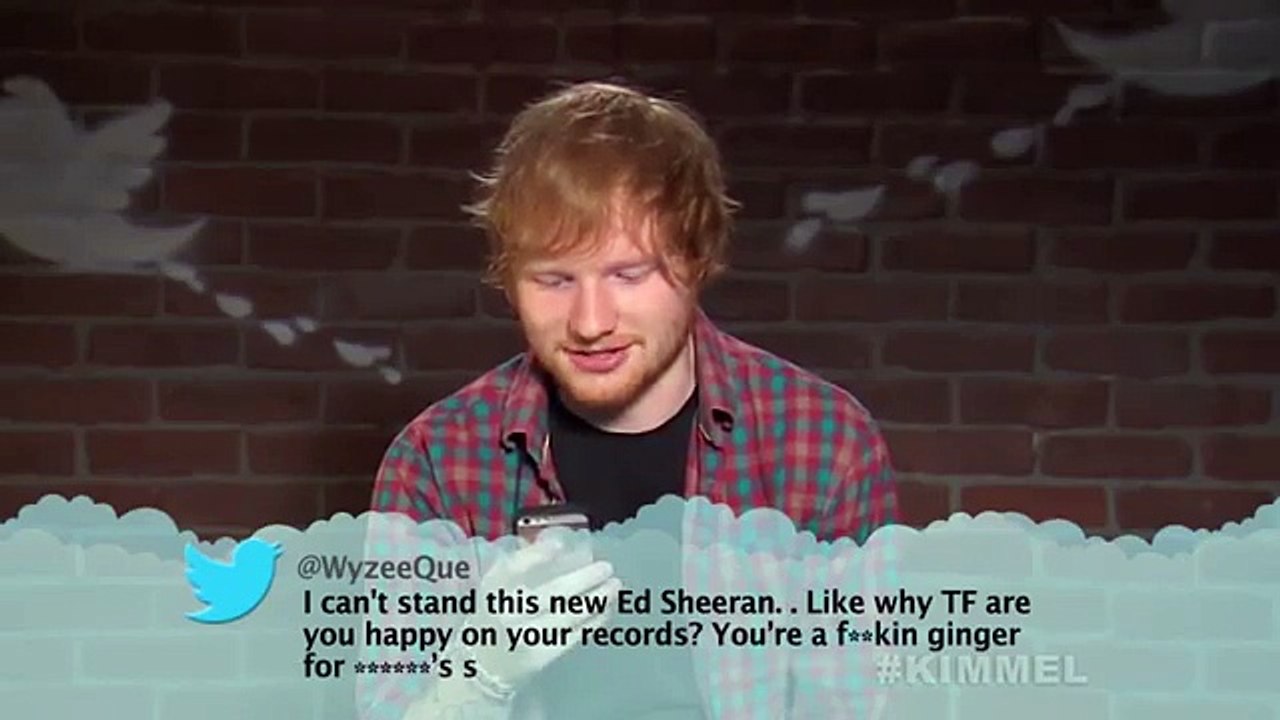 Celebrities Read Mean Tweets Music Edition #3 One Direction, Demi Lovato, Ed Sheeran, Megan Trainor (FULL HD)