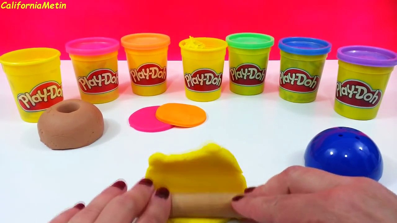 Play Doh How To Make Rainbow Flower Cupcake