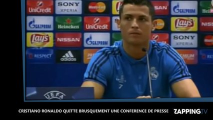 Cristiano Ronaldo énervé par une question d’un journaliste, il quitte brutalement une conférence de presse ! (Vidéo)