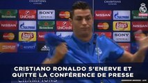 Cristiano Ronaldo s'enerve et quitte la conférence de presse