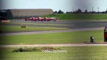 The Flame Spitting Saab Draken at Waddington Airshow.