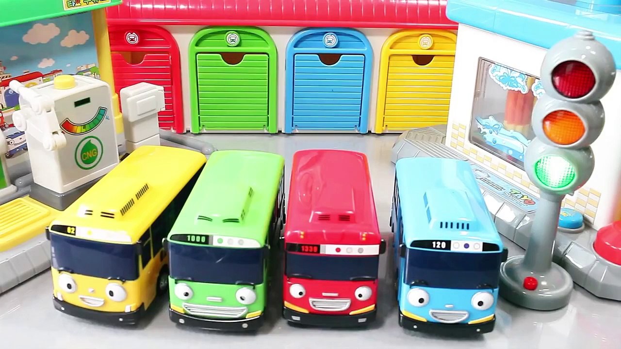 타요 꼬마버스 타요 주유소 차고지 세차장 장난감 Tayo the Little Bus Toys мультфильмы про машинки Игрушки