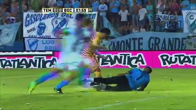 Crivelli apareció dos veces. Temperley 0 - Boca 0. Fecha 1. Primera División 2016.