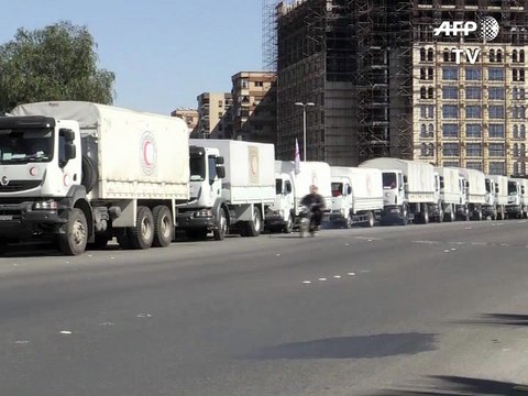 Syrie: des camions d'aide se dirigent vers des villes assiégées