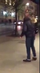 Brave and strong German woman beats up a Muslim sexual molester and harasser. Germany. Jan 23, 2016