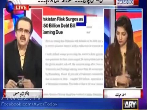 Dr Shahid Kia Waqi Pakistan Dewalia Ho Sakta Hai- Masood shows an astonishing report on Pakistan's D