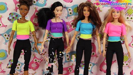 Barbie Made to Move - Yellow Top / Barbie Stworzona do Ruchu Afro-Amerykanka Żółty Top - DHL81 DHL83