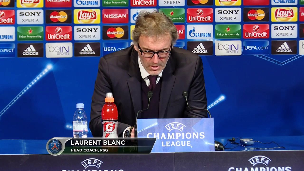 Laurent Blanc: 'Der Zeitpunkt des Gegentors war ganz bitter' | Paris Saint-Germain - FC Chelsea 2:1