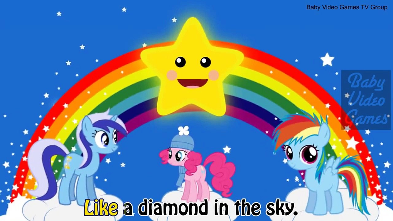 849 My Little Pony Cartoon Twinkle Twinkle Little Star MLP Nursery Rhymes for Children849