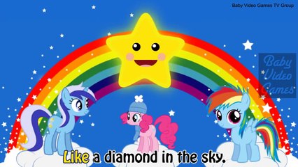 849 My Little Pony Cartoon Twinkle Twinkle Little Star MLP Nursery Rhymes for Children849