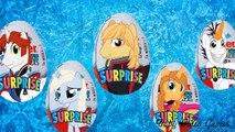 Frozen MLP Finger Family Songs for Children Frozen Kinder Surprise Eggs and MLP Songs