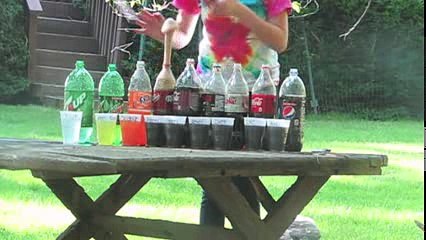 Soda and Mentos Experiment