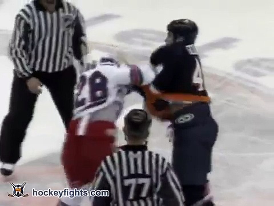 Hockey Fights | Colton Orr vs Eric Godard | Best Fights