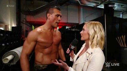 The League Of Nations and Renee Young Backstage Segment