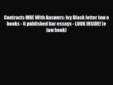 Download Contracts MBE With Answers: Ivy Black letter law e books - 6 published bar essays