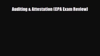 PDF Auditing & Attestation (CPA Exam Review) Read Online