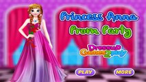 Frozen Disney Games Princesses Anna Prom Party [Games For Girls] HD
