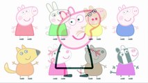 Learn colors with Peppa Pig and Friends Coloring Pages For Kids