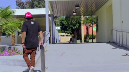 LONG NOSE GRIND ON A ROUND RAIL