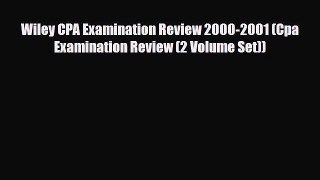 PDF Wiley CPA Examination Review 2000-2001 (Cpa Examination Review (2 Volume Set)) PDF Book