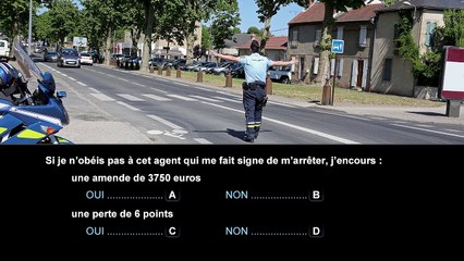 Nouvelle épreuve du code de la route 2016 - Sécurité routière