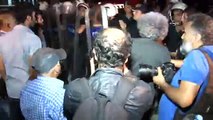 İşçilerin ölümünü protesto eden gruba polis müdahalesi
