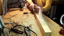 Incredibly thin wood shavings using a Japanese hand plane