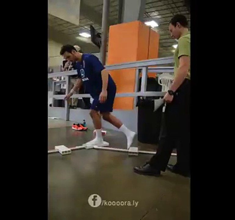 الليبي " ايمن زايد " في أولى تدريباته مع نادي "ايندي اليفين" الامريكي