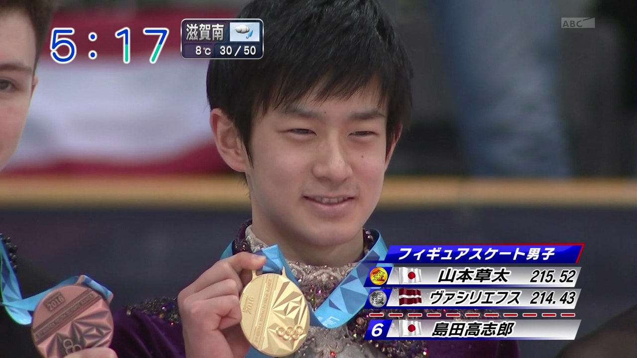 2/17 ユース五輪　山本草太金メダル　（関西ローカル）