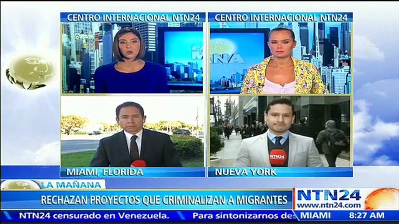 Activistas protestan en Florida contra proyectos que criminalizan a inmigrantes indocumentados