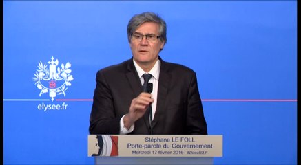 Compte rendu du Conseil des ministres du 17 février 2016