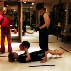 Gackt / Sato workout 17.02.16