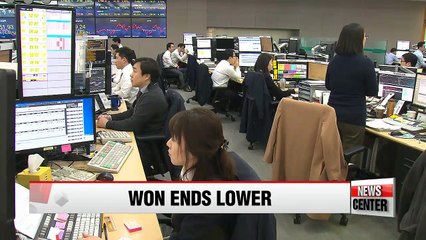 Download Video: Korean won falls sharply against U.S. dollar