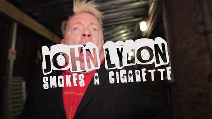 John Lydon Smokes A Cigarette