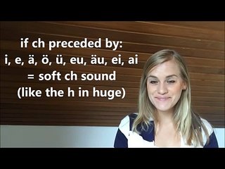 Pronouncing -ch- and -sch- - A1