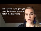 German Lesson - Pronouncing the Letter -V- - A1