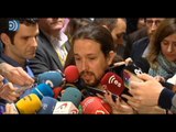 Pablo Iglesias pide a Pedro Sánchez que deje la 