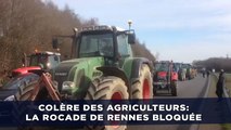 Colère des agriculteurs: La rocade de Rennes bloquée par des tracteurs