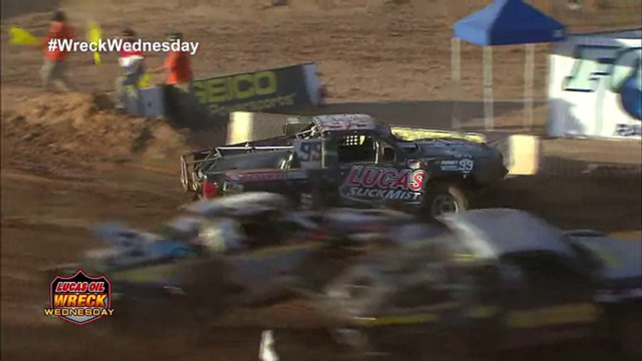 Off Road Road Rage - Truck Plows over another - WW #19