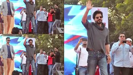Shah Rukh Launches Fan Anthem At Hansraj College