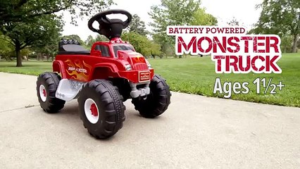 Radio Flyer Battery Powered Monster Truck with Lights _ Sounds